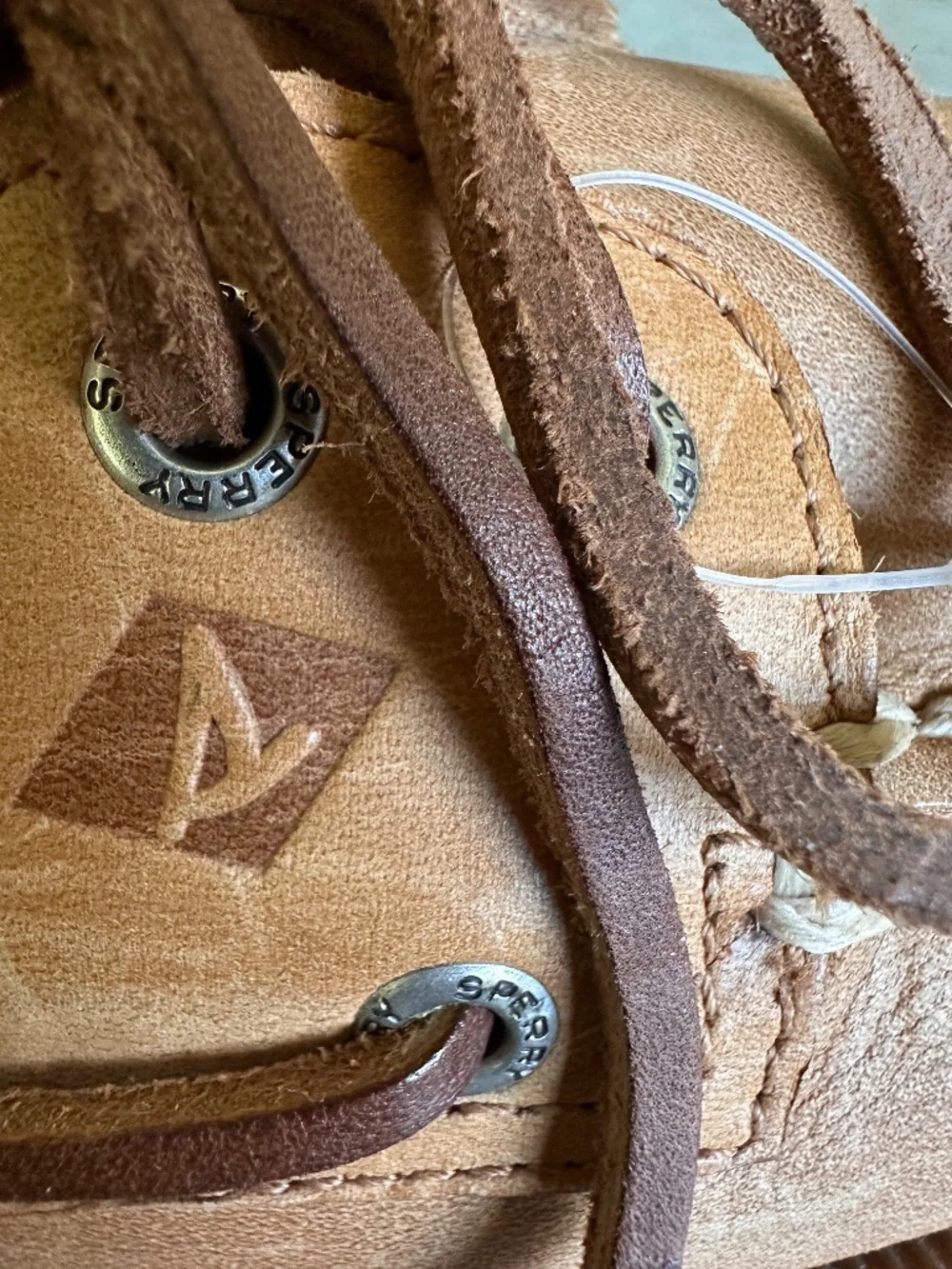NWT SPERRY Authentic Original™ LEATHER Top Sider 2-Eye Boat Shoe M8 M / W10